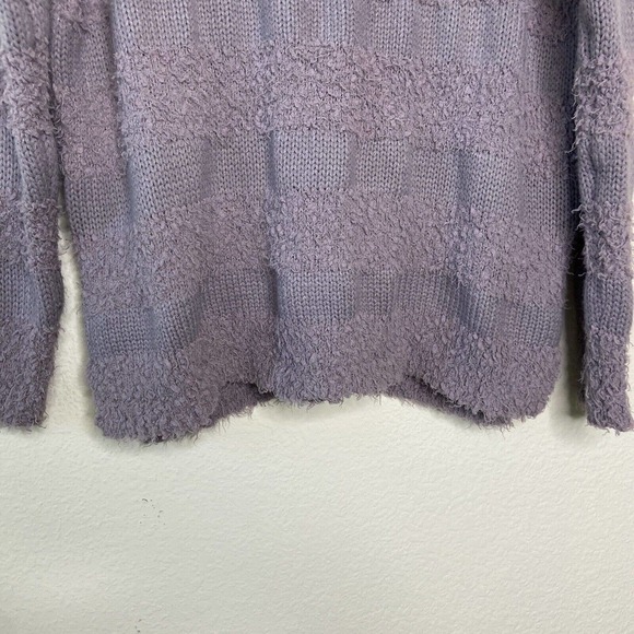 Staccato Purple Knit Texture Striped Sweater Sz S - Picture 4 of 7